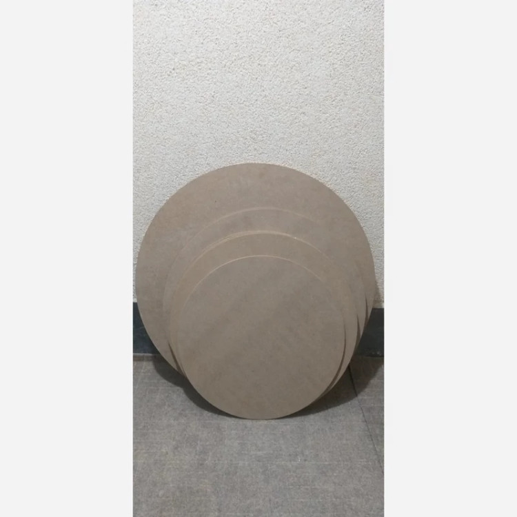 تخته mdf ایرانی ساده قطر 60،بیس خام ساعت، میز ،نقاشی